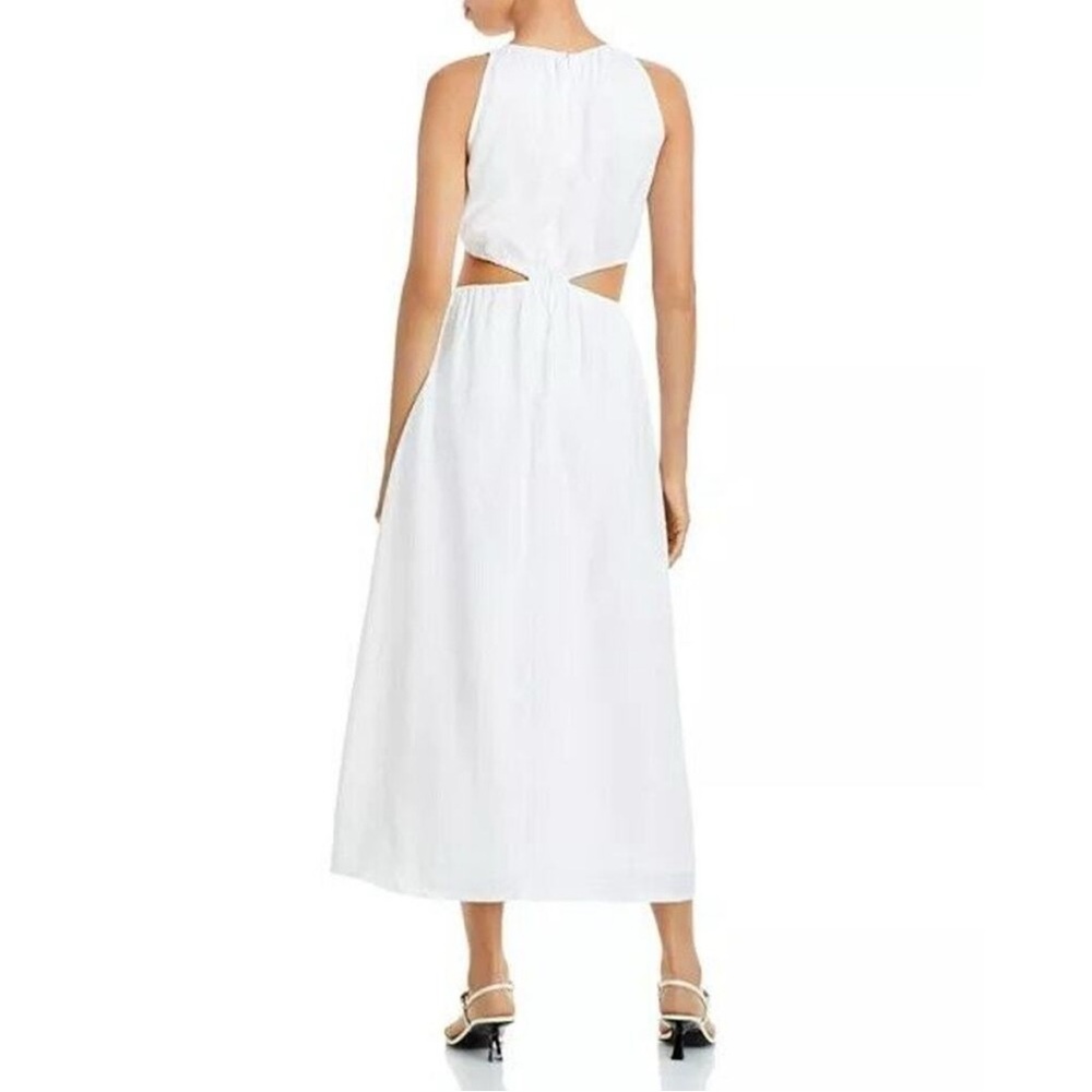NWT Faithfull The Brand Zeta White Midi Dress Size 4 - Picture 4 of 8